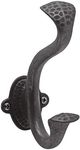 Hickory Hardware P2175-BI 5-1/16-Inch Signature Hook, Black Iron