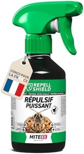 RepellShield® Lavande Spray Anti Mites Textiles - Non Tachant - Aux Huiles Essentielles Naturelles - Barrière Répulsive Anti Mites Vetements pour Penderie, Armoires, Literie, Rideaux, Tapis, 250ml