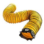 MOUNTO 25FT PVC Flexible Duct Hosing for Exhaust Fan (8inch w/o Bag)