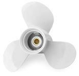 ADP 9 7/8 x 10 1/2-F Boat Motor Aluminum Propeller - Compatible with Yamaha Outboard Engines C 20HP 25HP 30 Horsepower - Replaces 664-45945-00-EL; 664-45945-00-00; F25-04080000 - 10 Spline Tooth