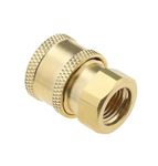 AASONS Brass Adapter (Quick Release Coupling) M14 to 1/4 inch for Foam Lance and Pressure washer Gun (Pack Of 1)