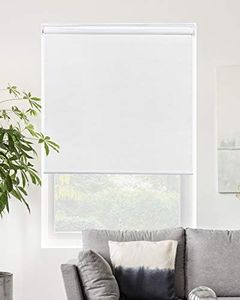 CHICOLOGY Roller Window Shades, Window Blinds, Window Shades for Home, Roller Shades, Window Treatments, Window Blinds Cordless, Door Blinds, Byssus White (Blackout), 32" W X 72" H