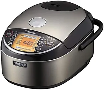 Zojirushi NP-NWC10XB 5.5-Cup Pressure Induction Heating Rice Cooker and Warmer (Stainless Black)