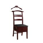 Proman Products - Manchester Chair Valet, Office Chair with Hanger & Valet, Accessory & Clothes Organizer (Mahogany)