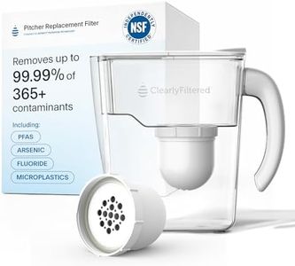 Clearly Filtered Water Pitcher with Filter + Additional Replacement Filter
