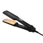 Anself Hair Crimper Iron, Hair Wave Crimper Corn Plate, Hair Wave Curler for All Types of Hair, Fluffy Straightening Styling Tools, with Wide Floating Plate Straighteners, for Salon Home Travel