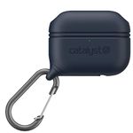 Catalyst Waterproof Special Edition Case for AirPods Pro (1st and 2nd Gen) Wireless and USB-C Charging Compatible, One-Piece Design, High Drop Protection, with Carabiner, Soft-Touch - Navy Blue