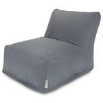 Majestic Home Goods Gray Solid Bean Bag Chair Lounger