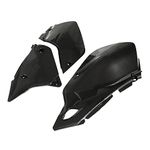 JFG RACING Motorcycle Rear Side Panels Dirt Bike Plastics Fairing For DRZ400E DRZ400S DRZ400SM Imitate Carbon Fiber PP