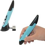 2.4GHz USB Wireless Optical Pen Mouse Smart Mouse for PC Laptop Computer (Blue)