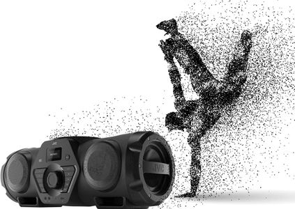 JVC RV-NB300DAB Boombox – Portable Bluetooth Speaker, Black