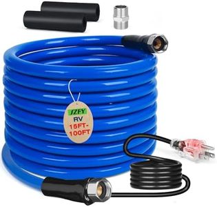 100FT Heated Water Hose for RV,Heavy Duty Heated Hose for Camper/Garden/Farm, 1/2" Inner Diameter,Temperatures Down to -40°F, Prevent Freezing