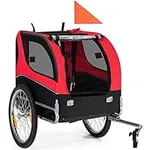 Tangkula Dog Bike Trailer, Breathab