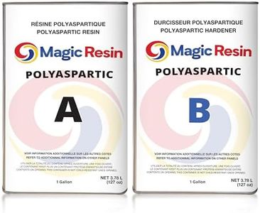 Magic Resin | Polyaspartic Aliphatic Polyurea Floor Coating System | Clear & UV Stable | 2 Gallon | Ultra Durable & Excellent Resistance to Abrasion and Chemical