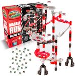 Marble Genius Marble Run Racing Set: 200-Piece Marble Run Racing Set Toys for Kids, Marbles Maze Tower Building Blocks, Marble Race Track Rolling Game, Educational Learning STEM Toy Gift, Racing