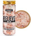 YOGAFY - Mineral Rich Relieve Epsom Bath Salt With Pink Himalayan Salt - Relieves & Relax Muscles | Made with Natural Ingredients | 350g