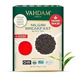 VAHDAM, Nilgiri Breakfast Black Tea (150+ Cups/12oz) ROBUST & FLAVORY Loose Leaf Tea | Unblended Single Origin Black Loose Leaf Tea | Vacuum Sealed Pack