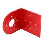 RC Motor Base, Aluminum Alloy L Shape Brushless Motor Mount Suitable for Motors with 25mm or 30mm Hole Distance (red)