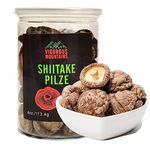 VIGOROUS MOUNTAINS Dried Shiitake Mushrooms for Cooking, 2-3CM Dehydrated Mushrooms, Dry Fresh Vegan No Fumigation Sulfur (4Oz) 113.4 Gram