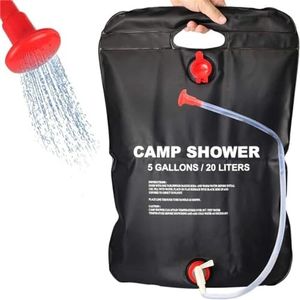 Divik Portable Light Weight Solar Shower Bag for Outdoor Camping Hiking Camp Heating (1Pcs) (25 Liter)