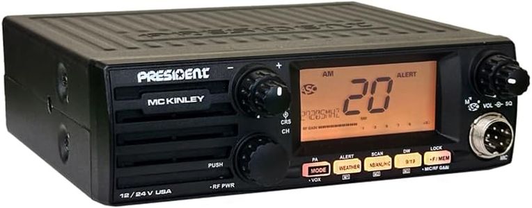 President McKinley 40 Channel CB Radio – AM/FM, Compact Mobile