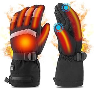 Guanti Riscaldati Invernali USB Elettrici - Touch Screen Guanti Uomo Donna Scaldamani con Riscaldamento delle Dita, 7,4V 4000 MAh Batteria Ricaricabile Guanti per la Caccia Pesca Sci Moto Ciclismo