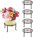 4 Pack Metal Plant Stands for Flowe