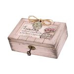 Cottage Garden Friendship Travels With Hearts Blush Pink Locket Petite Music Box Plays Edelweiss