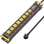 8 Outlet Heavy Duty Power Strip wit