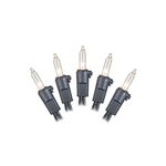 Vickerman Set of 100 Clear Mini Christmas Lights - Black Wire