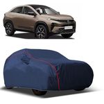 MADAFIYA Car Cover for Tata Curvv (All Models) with Mirror Pocket, Triple Stitched, All Weather Protection, Breathable Fabric, Full Size (Navy)