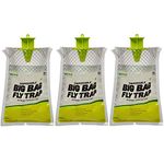 RESCUE! Big Bag Fly Trap – Disposable, Outdoor Use - 3 Traps