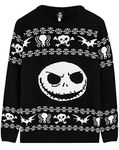 The Nightmare Before Christmas Jack Skellington Knitted Jumper Black