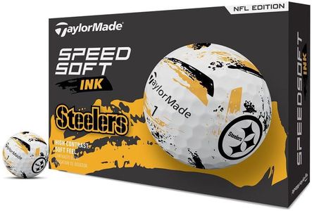 TaylorMade Golf Speed Soft Ink NFL Pittsburgh Steelers Dozen