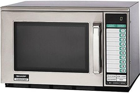 Sharp R-22GTF Commercial Microwave, Silver