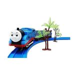 Jack Royal Battery Operated HMC Tomas Toy Train Track Set with Sound and Flashing Lights Train with Coal Wagon, Tanker