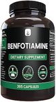 PURE ORIGINAL INGREDIENTS Benfotiamine (365 Capsules) No Magnesium Or Rice Fillers, Always Pure, Lab Verified