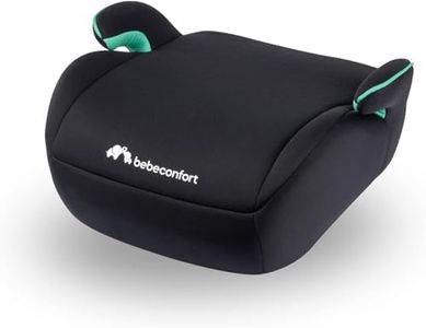 Bebeconfort Manga i-Safe, Rehausseur Voiture Enfant, 6-12 ans, 128-150 cm, Réhausseur Siège Auto, Compact et Léger (< 1 kg), Installation Facile avec la Ceinture de Sécurité, Tissus Doux, Full Black