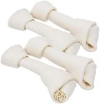 hotspot pets 10 Inch Large Rawhide Dog Bones - Made from Grass Fed Cows - Long Lasting Chews Great for Dental & Oral Care - Bones for Aggressive Chewers & Large Dogs (10 Inch - 4 Count)