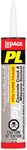 Lepage PL Polyurethane Concrete Crack & Masonry Sealant - Weather & Waterproof Caulk for Exterior Gaps, Cracks & Joints - 295 ml Cartridge, 1 Pack