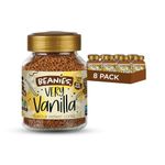 Beanies Very Vanilla Flavoured Instant Coffee 400g (50g x 8 Pack) - Freeze-Dried Granules, Quick & Easy to Brew, Premium Taste,Rich in Flavour, Low-Calorie, Sugar-Free, Vegan