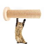 LAFENLIN Cat Wall Steps for Indoor Cats,9.8 Inch Wooden Cat Wall Post Furniture for Climbing,Indoor Cat Stairs Shelf Scratching Ladder with Jute for Kitten Medium Large Cats