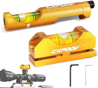 CXFDDV Scope Leveling Kit - Picatinny Scope Level, High Precision Scope Bubble Level, Magnetic Universal Leveling Tool Golden
