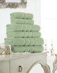 GC GAVENO CAVAILIA Pack of 2, 550 GSM Hand Towels For Bathroom, Egyptian Cotton Towel Bale For Spa & Guest Gym Towels Set, Absorbent & Washable Bathroom Towels, Sage Green