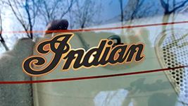 Indian Sunset Vinyl Decals 8 pc Set - Pick from 5 Color Combos - for Indian Scout Chief Sixty 60 FTR 1200 Chieftain Dark Horse Roadmaster Bobber Challenger Motorcycle Window (Brown)