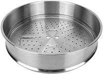 LOVIVER Stainless Steel Steamer Basket Vegetable Food Steamer Dumpling Steamer Bread Salad Baking Steamer Insert Easy to Clean for Home Restaurant, 28cm