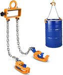 WowDIY 55 Gallon Drum Lift - Chain Drum Lifter - 2200 lbs Capacity - Upgraded Carbon Steel Hook with Built-in Spring Suitable for Plastic and Metal Drums - This Product is Protected by a US Patent.
