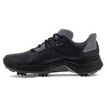 ECCO Men's Biom G5 Gore-tex Waterproof Golf Shoe, Black/Steel, 10-10.5