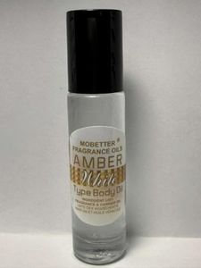 Amber White Women (TYPE) Perfume Fragrance Body Oil, long lasting, uncut, travel size, roll on