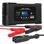 HTRC 36 Volt Golf cart Charger 18-Amp Smart Charger, Car Battery Charger,Trickle Charger,36V,18-Amp and 48V,13-Amp,Lithium,LiFePO4,Lead-Acid AGM/Gel/SLA.Battery Charger, for EZGO TXT,Car, Boat.